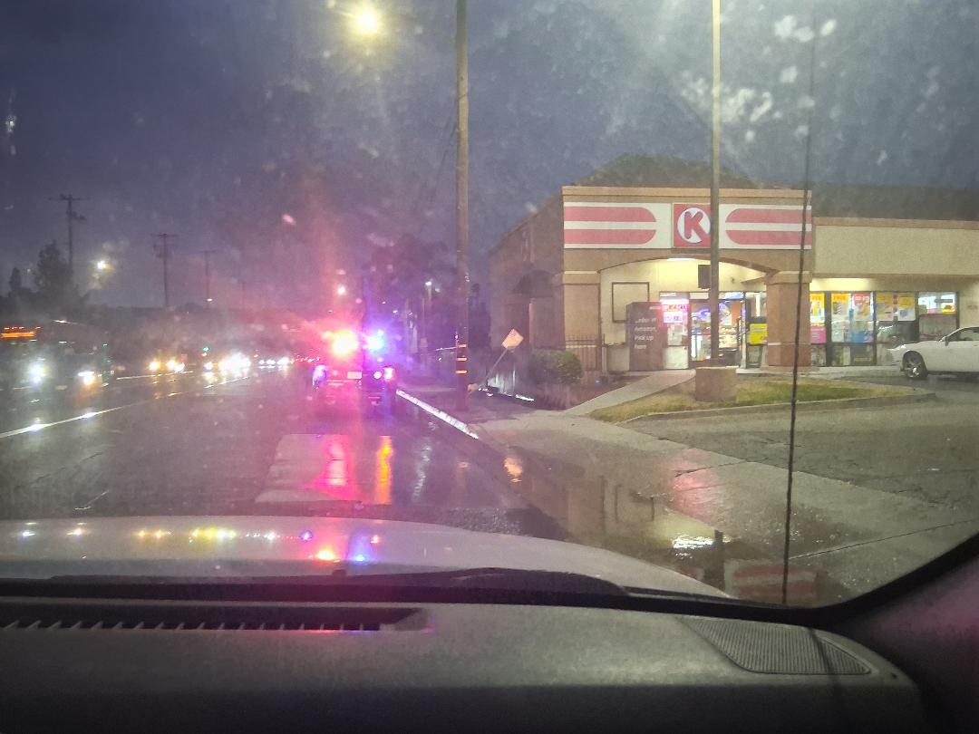Fire hydrant knocked over at Circle K